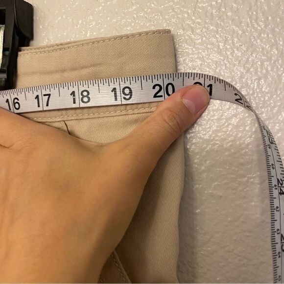 Columbia Tan Flat Front Chino Khaki work pants casual 100% cotton Mens 38x32 - Picture 8 of 11